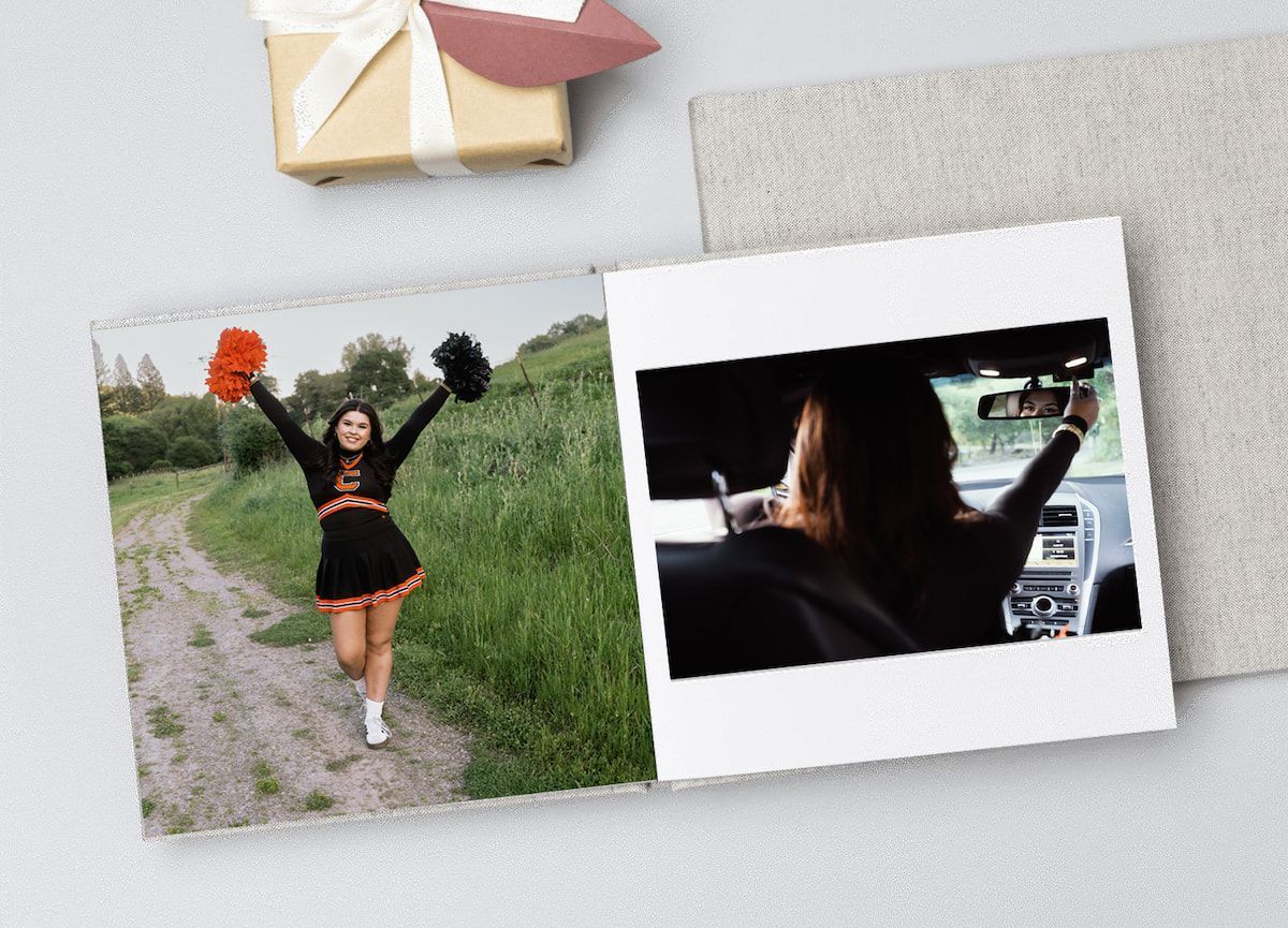Custom senior portrait album by Joan Cuenco