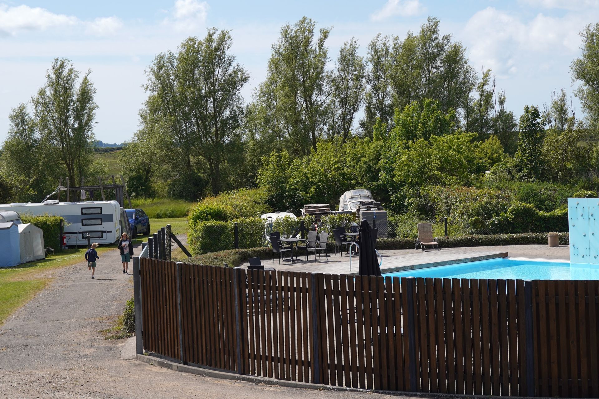 Pool at Vesterlyng Camping