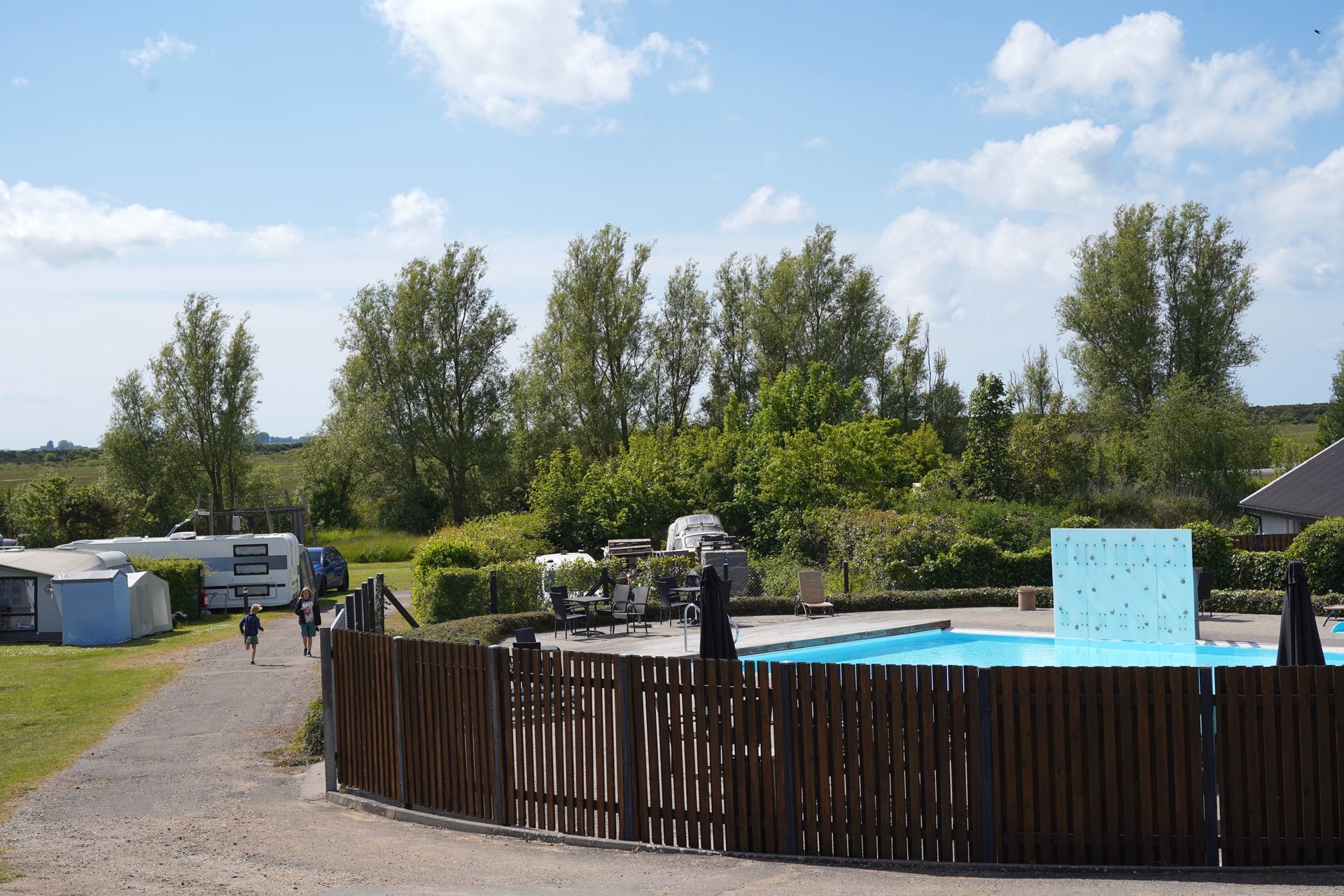 Pool på Vesterlyng Camping