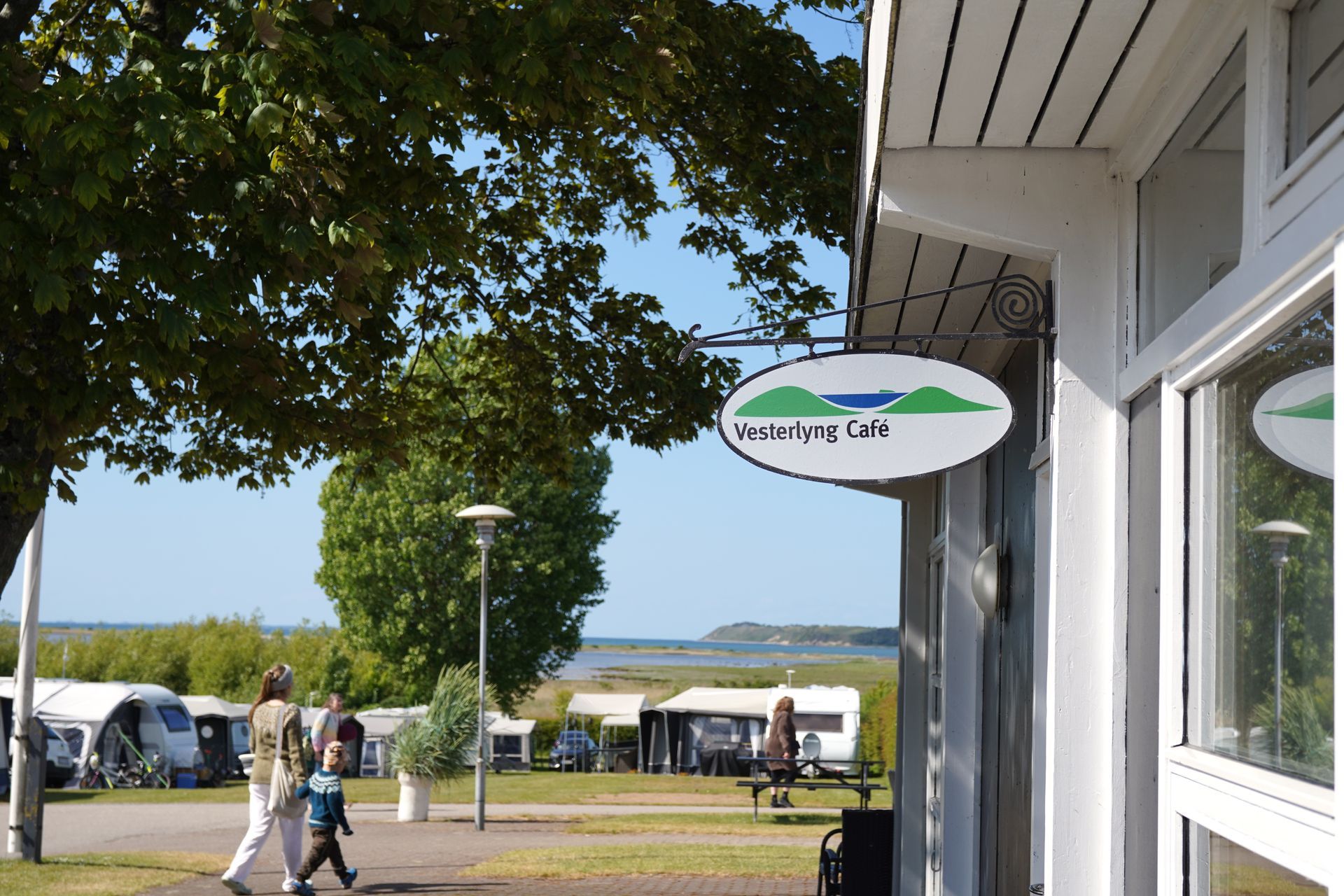 Skilt med Vesterlyng Café