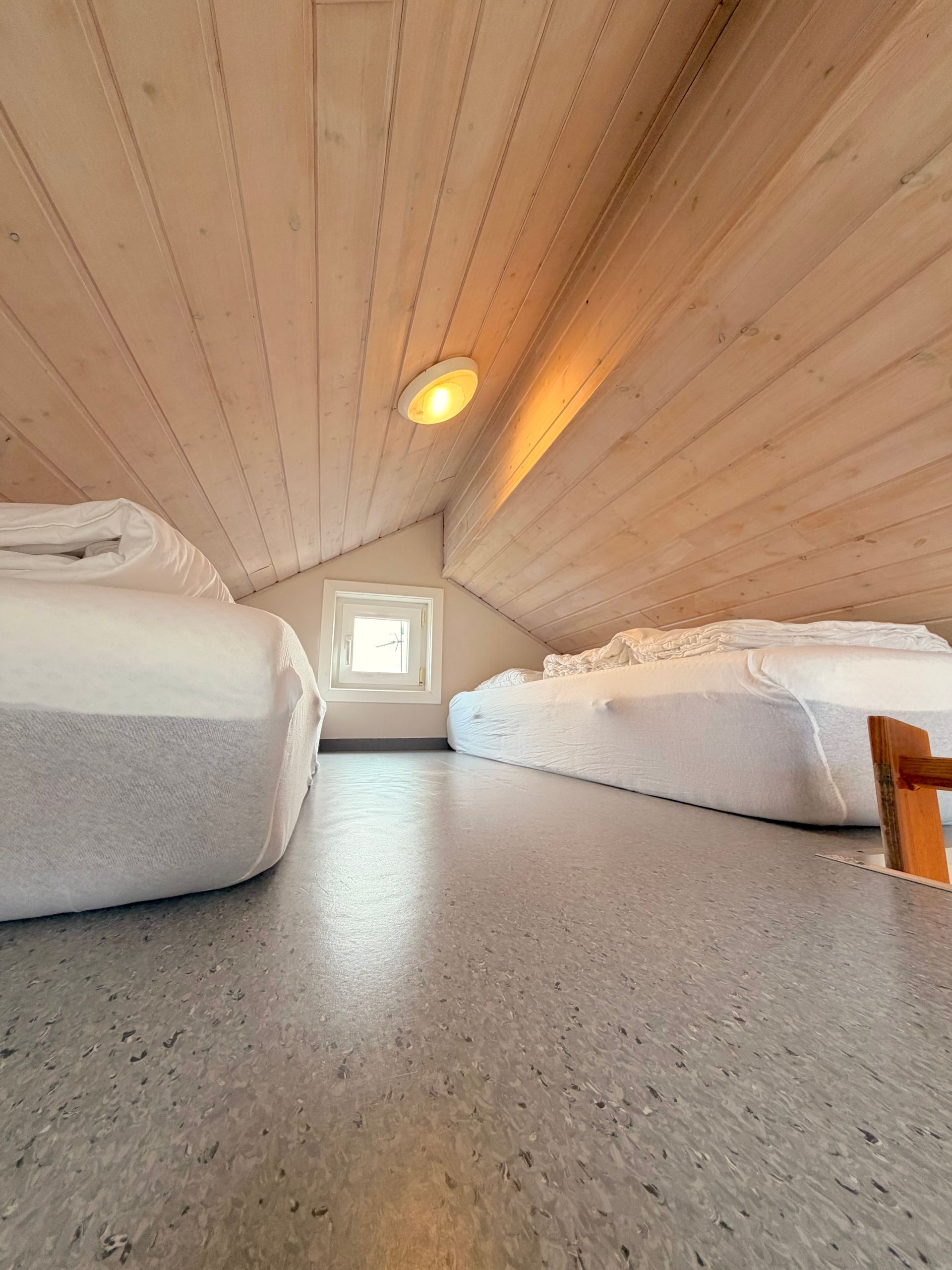 Hyggelig hems med ekstra sovepladser i luksushytten.