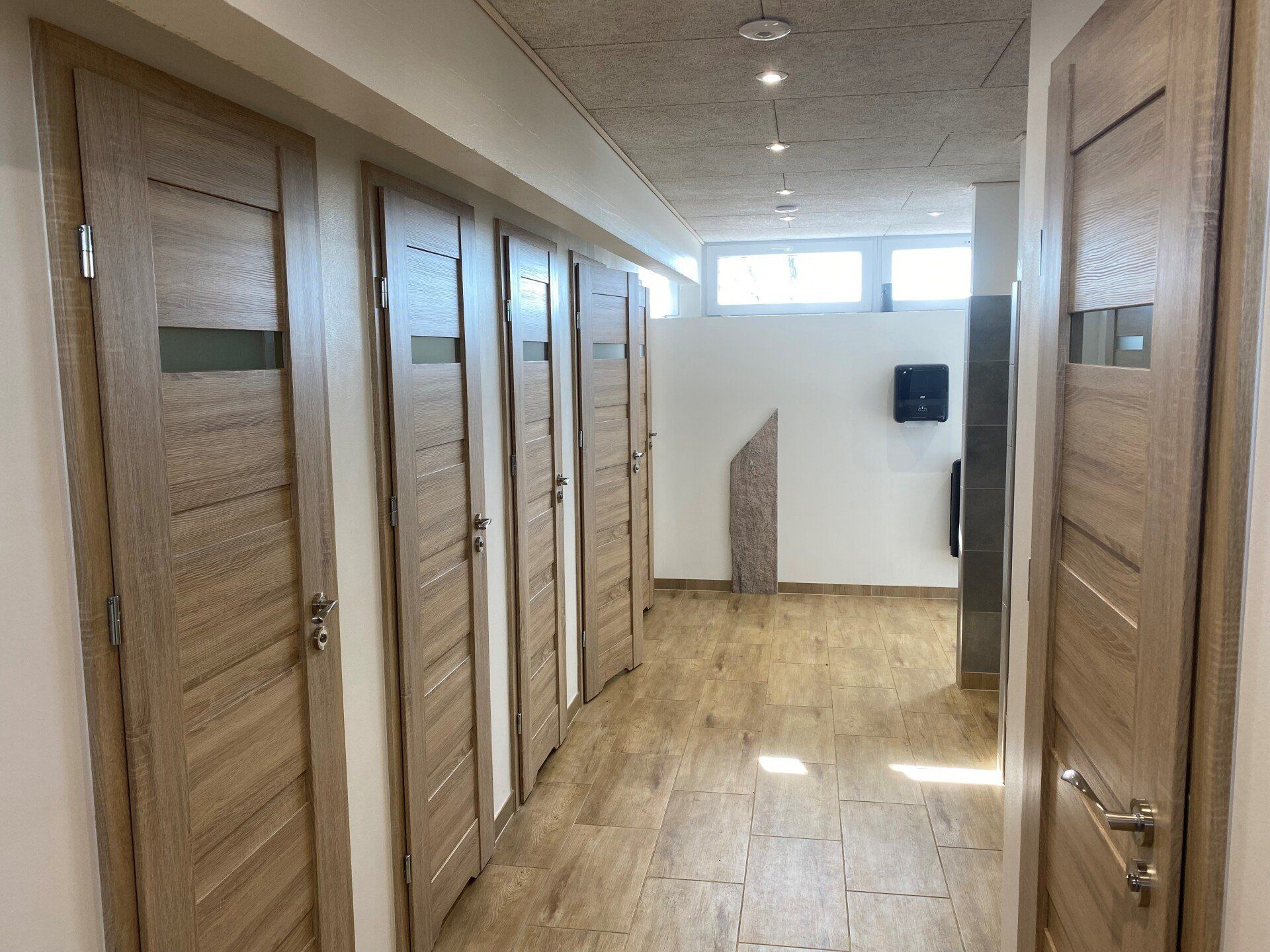 Clean and well-maintained restroom and shower facilities at the campground.