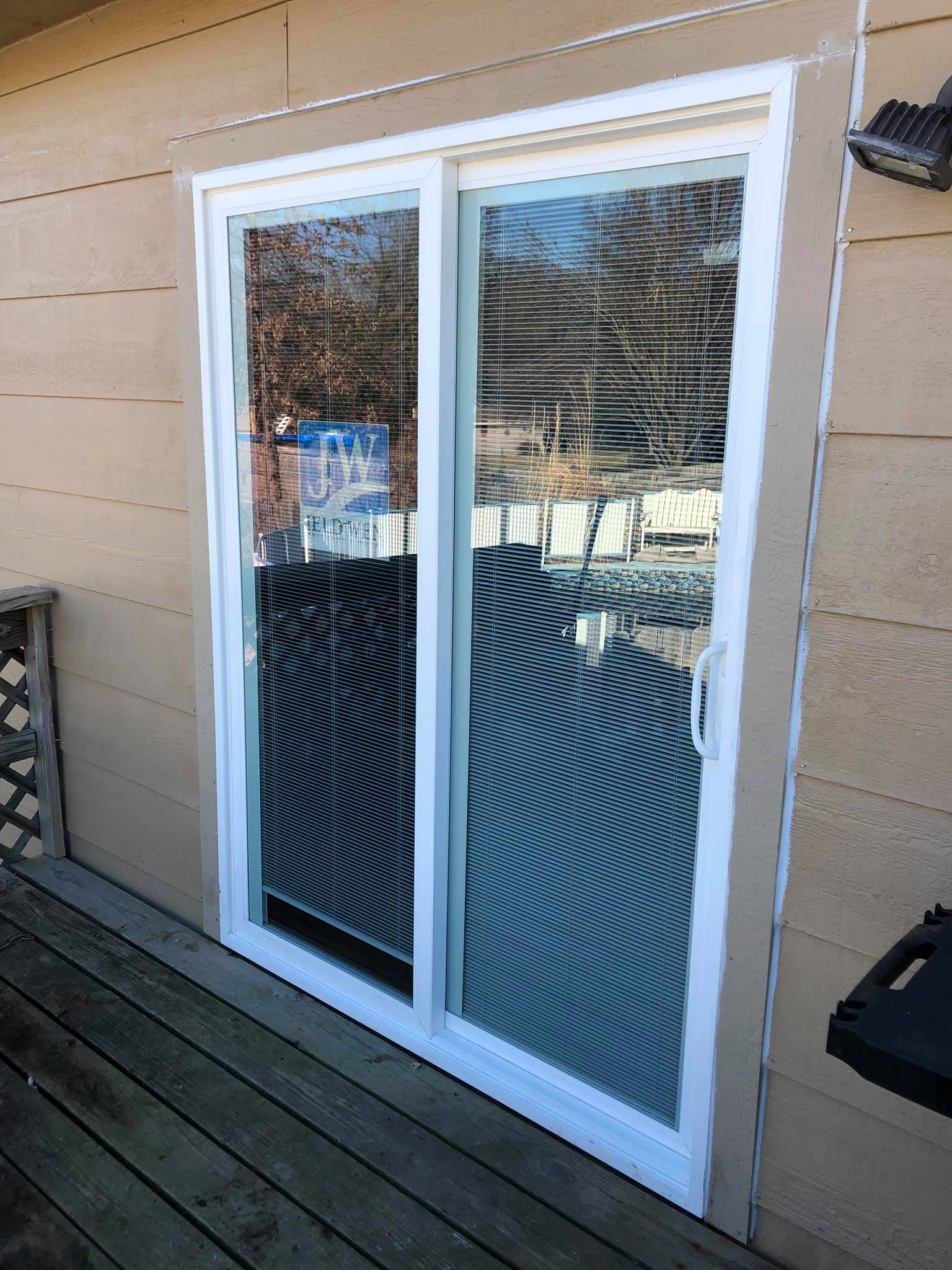 After Sliding Glass — Cheney, KS — Flint Rock Construction