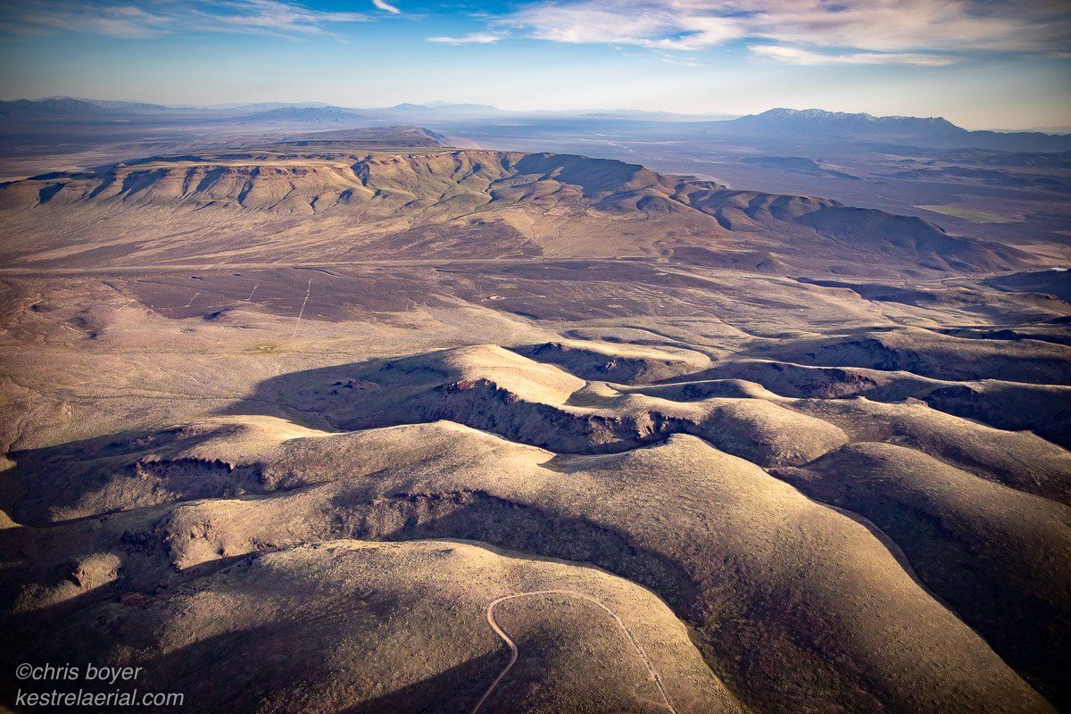 View south of proposed mine site