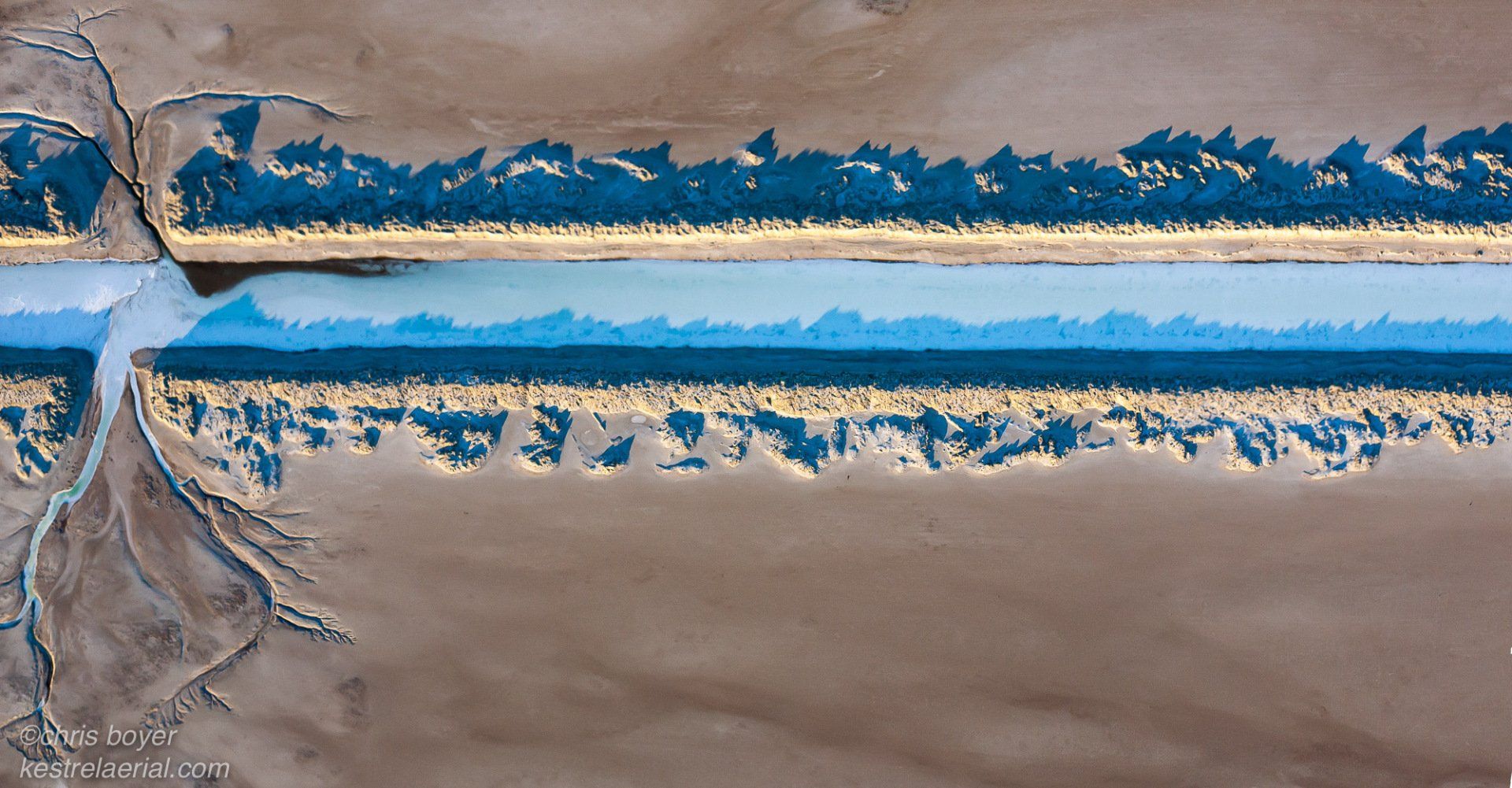 Drainage Ditch, Bonneville Salt Flats, Toole County, Utah