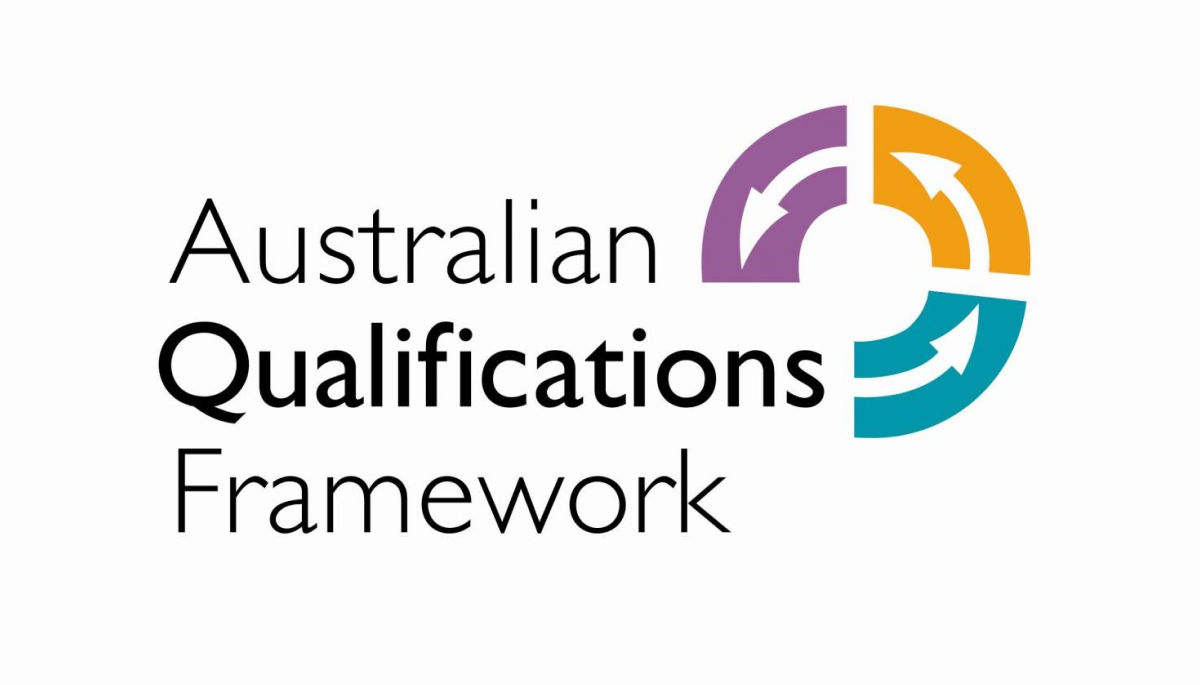 The logo for the australian qualifications framework.