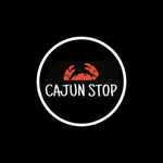 A logo for the cajun stop in houston texas