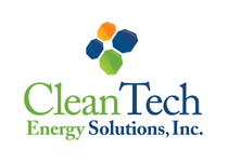 CleanTech Energy Solutions logo: Colorful geometric shapes above the text 