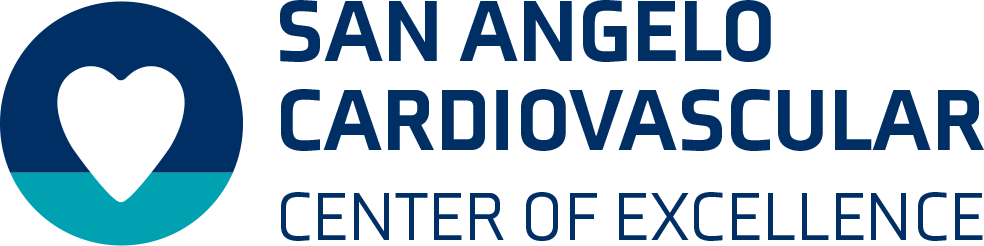 San Angelo Cardiovascular logo with a blue heart icon and text