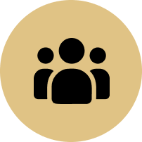 A group of people standing next to each other in a circle.