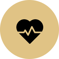 A heart with a heartbeat line inside of it.
