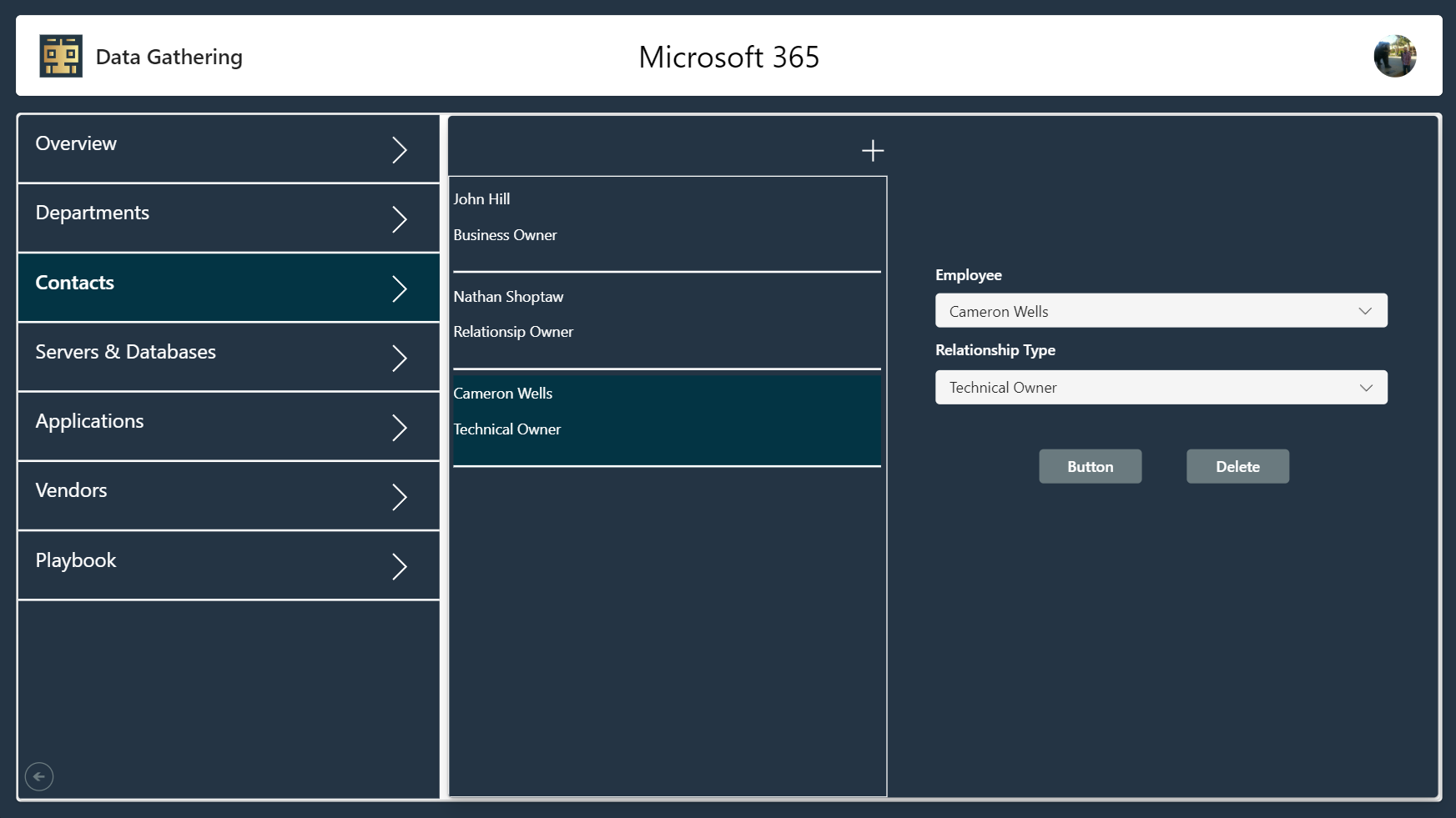 Microsoft 365 dashboard: 