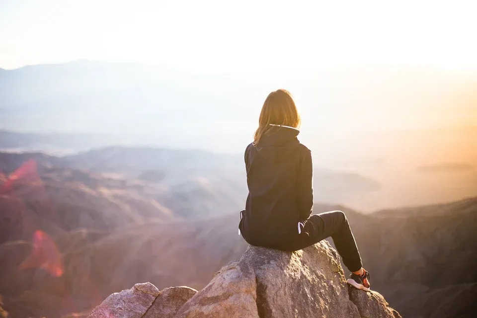 business idea. Woman thinking about a business idea