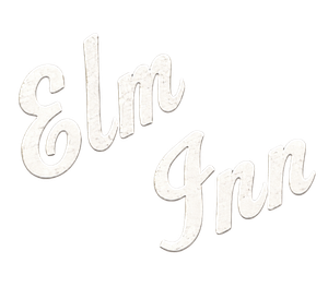 White cursive text reading &ldquo;Elm In&rdquo; on a plain white background