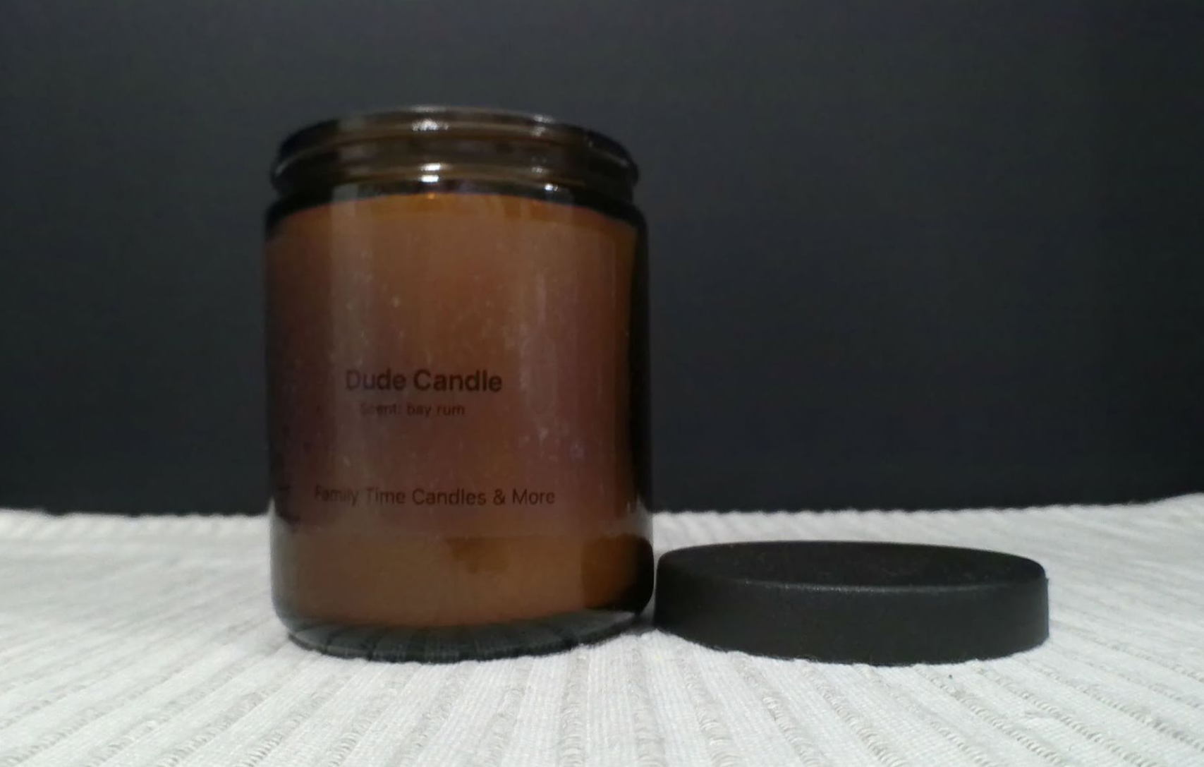 Dude Bay Rum Scented Candle