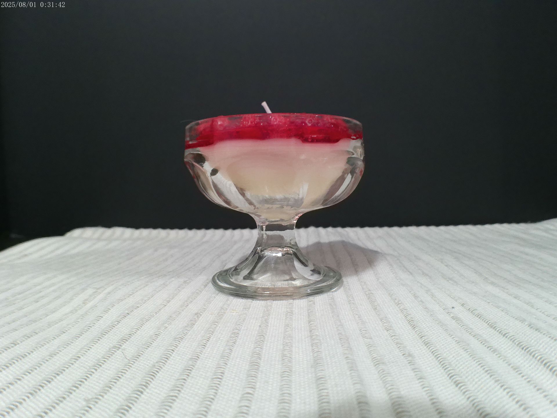 Raspberry Cheesecake Unscented Candle