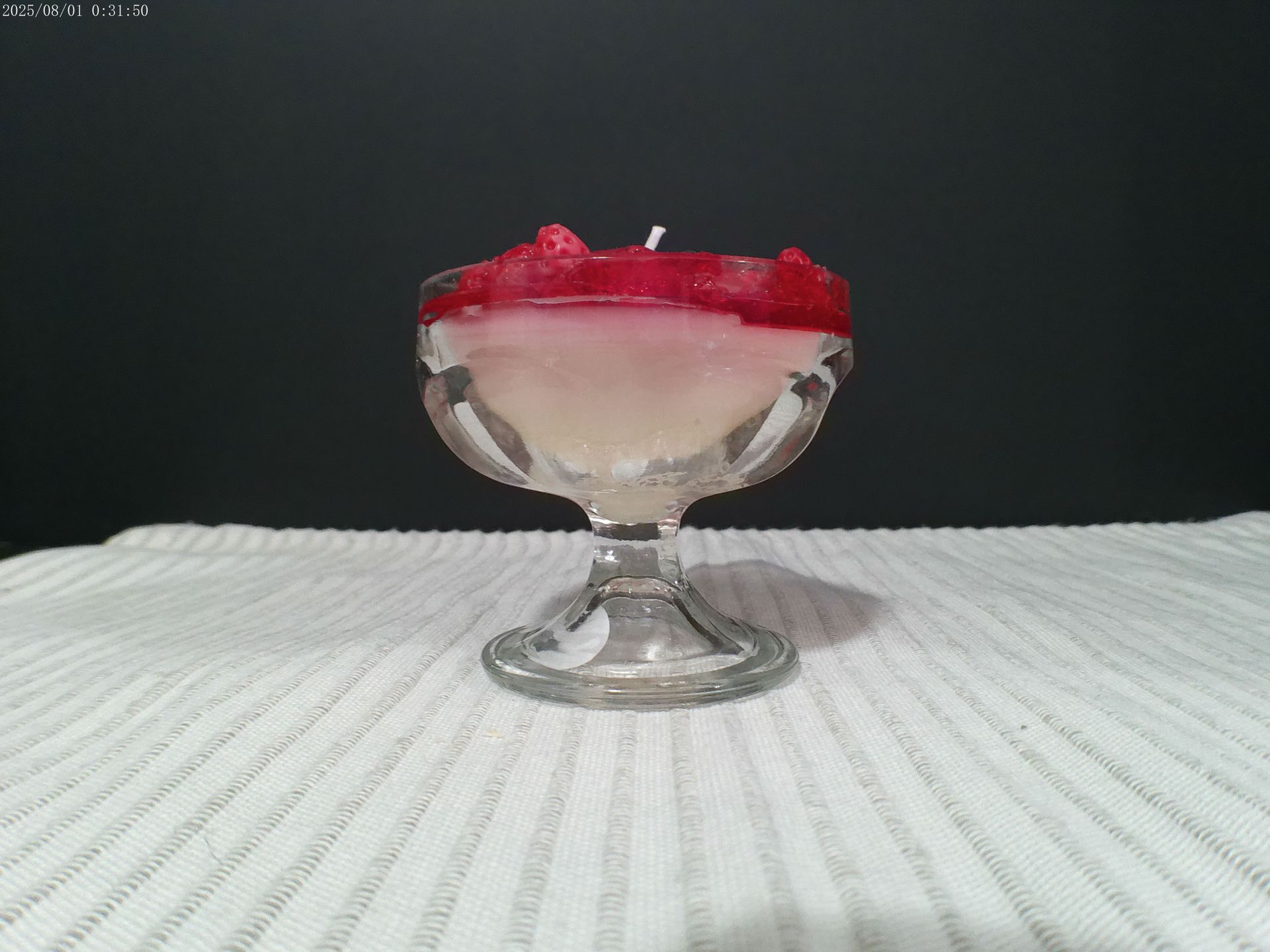 Raspberry Cheesecake Unscented Candle