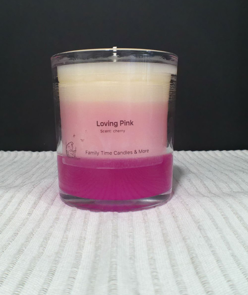Loving Pink Scented Candle
