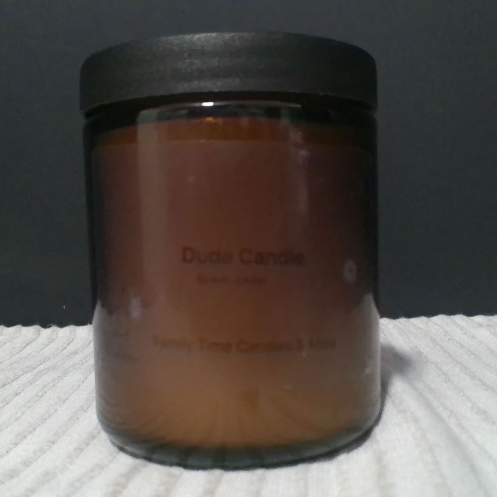 Dude Cedar Scented Candle