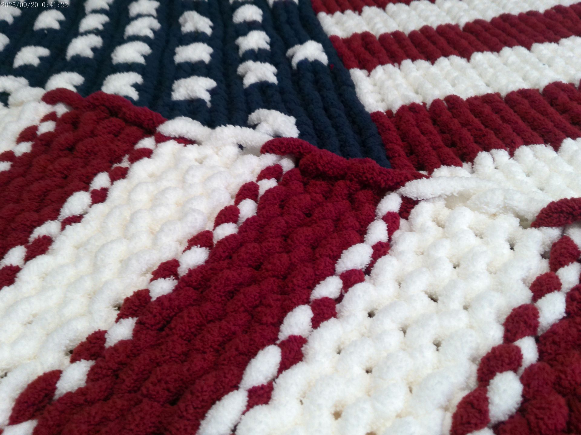 USA Chunky Knit Blanket