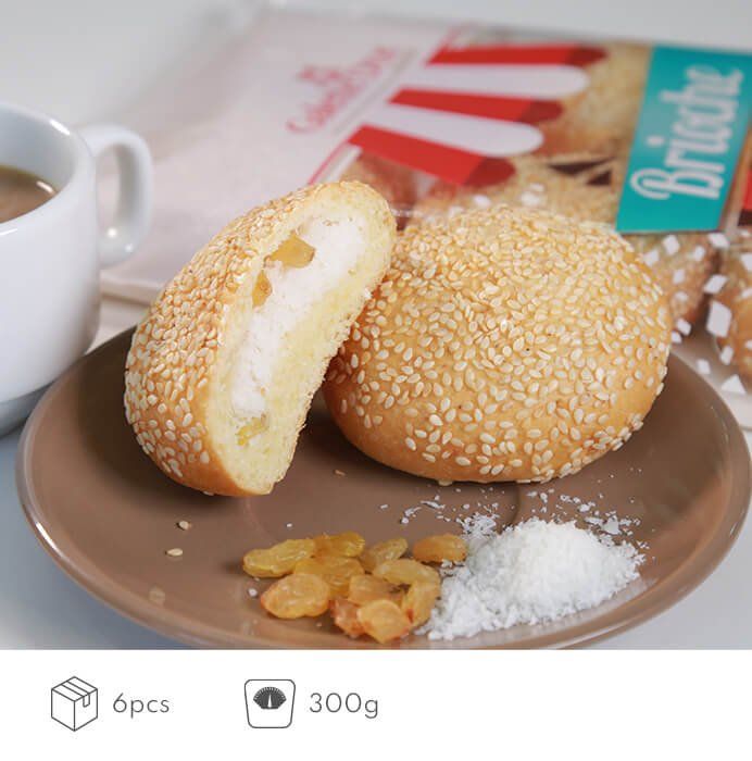 Raisin Brioche with Coconut