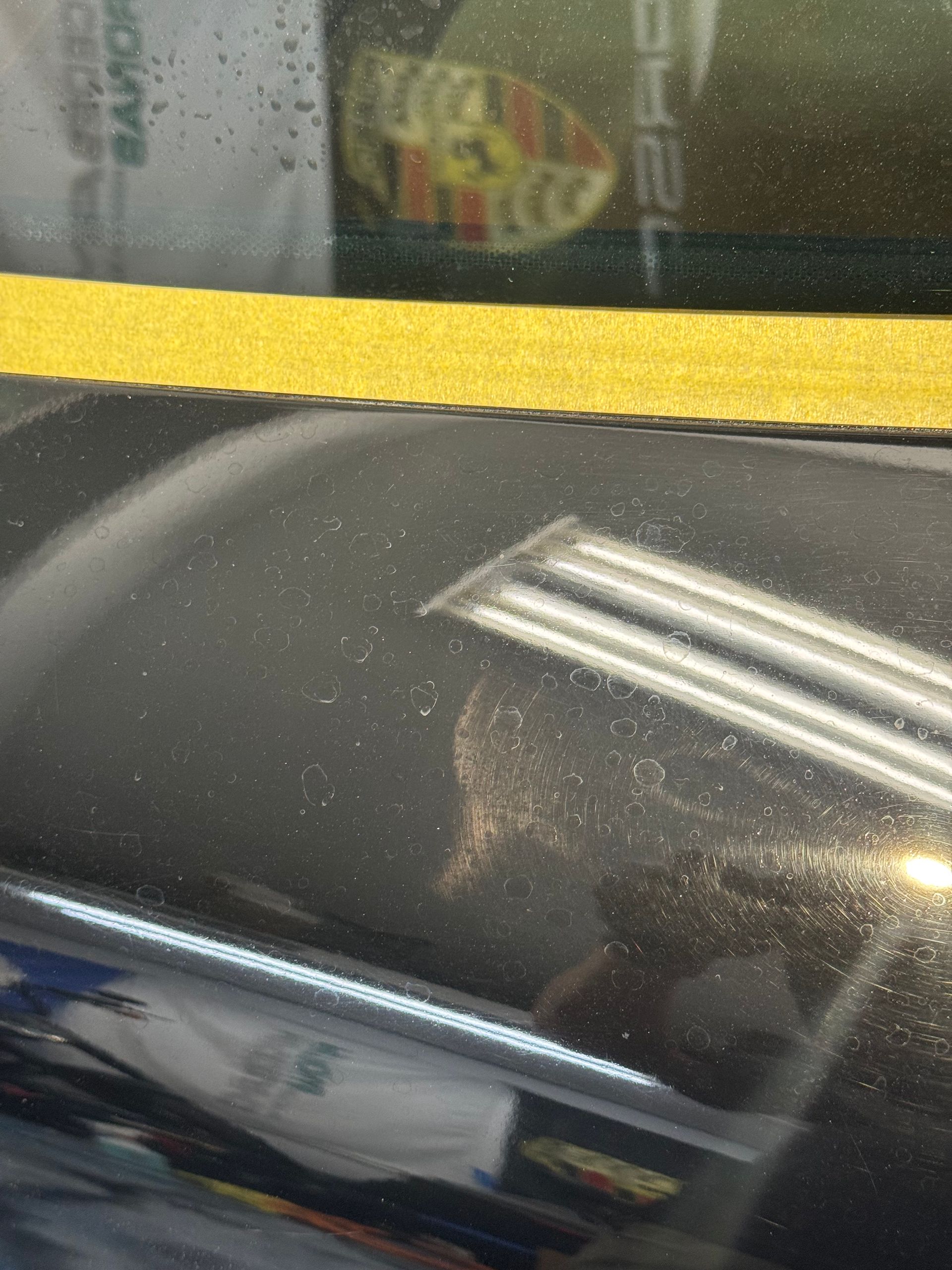 Porsche panel before paint correction Honolulu