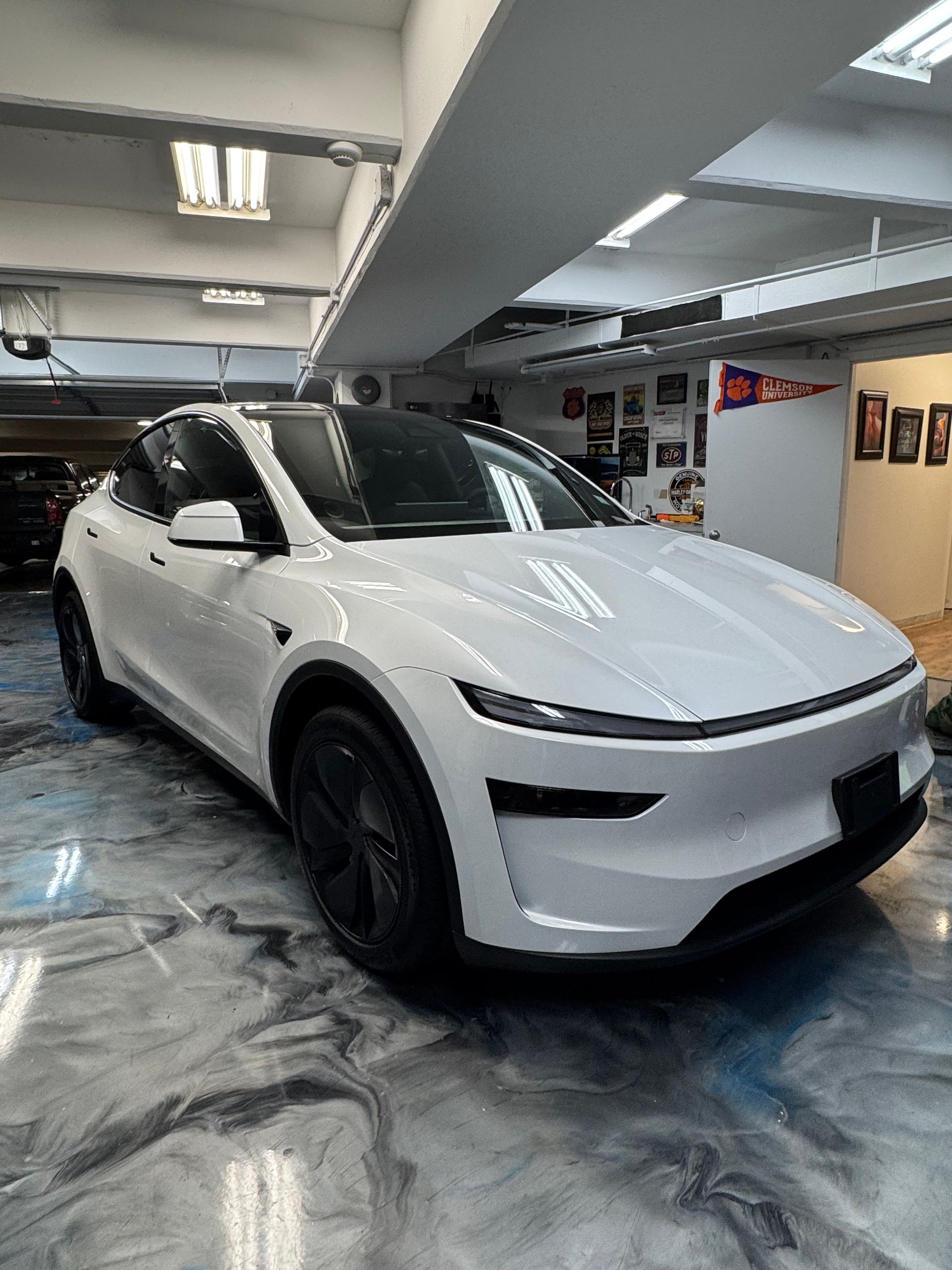 Tesla ceramic coating Honolulu — Model Y at Standard Paint Protection Kakaako