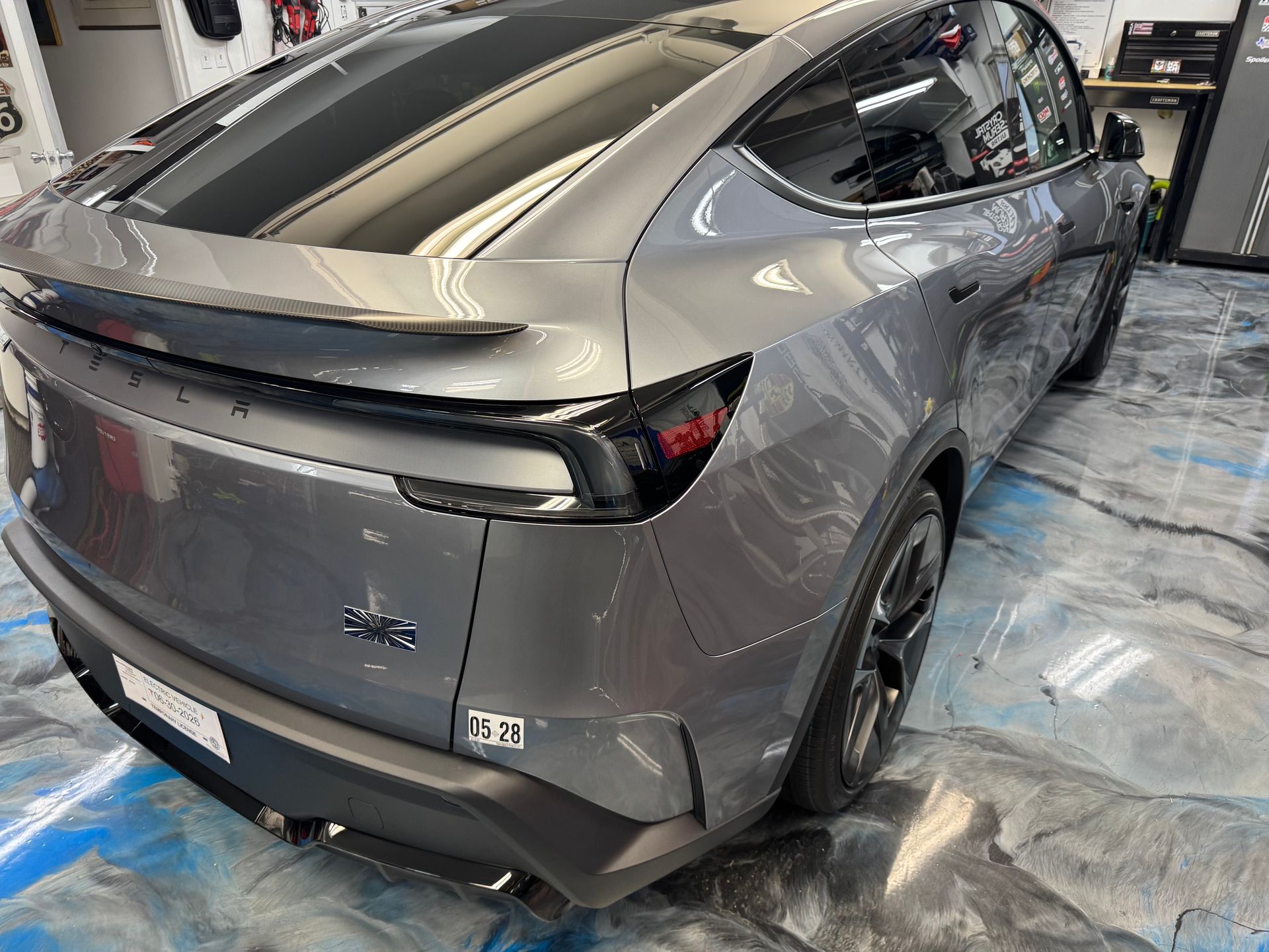 Tesla Model Y NanoPro Liquid PPF rear reflection Standard Paint Protection Oahu