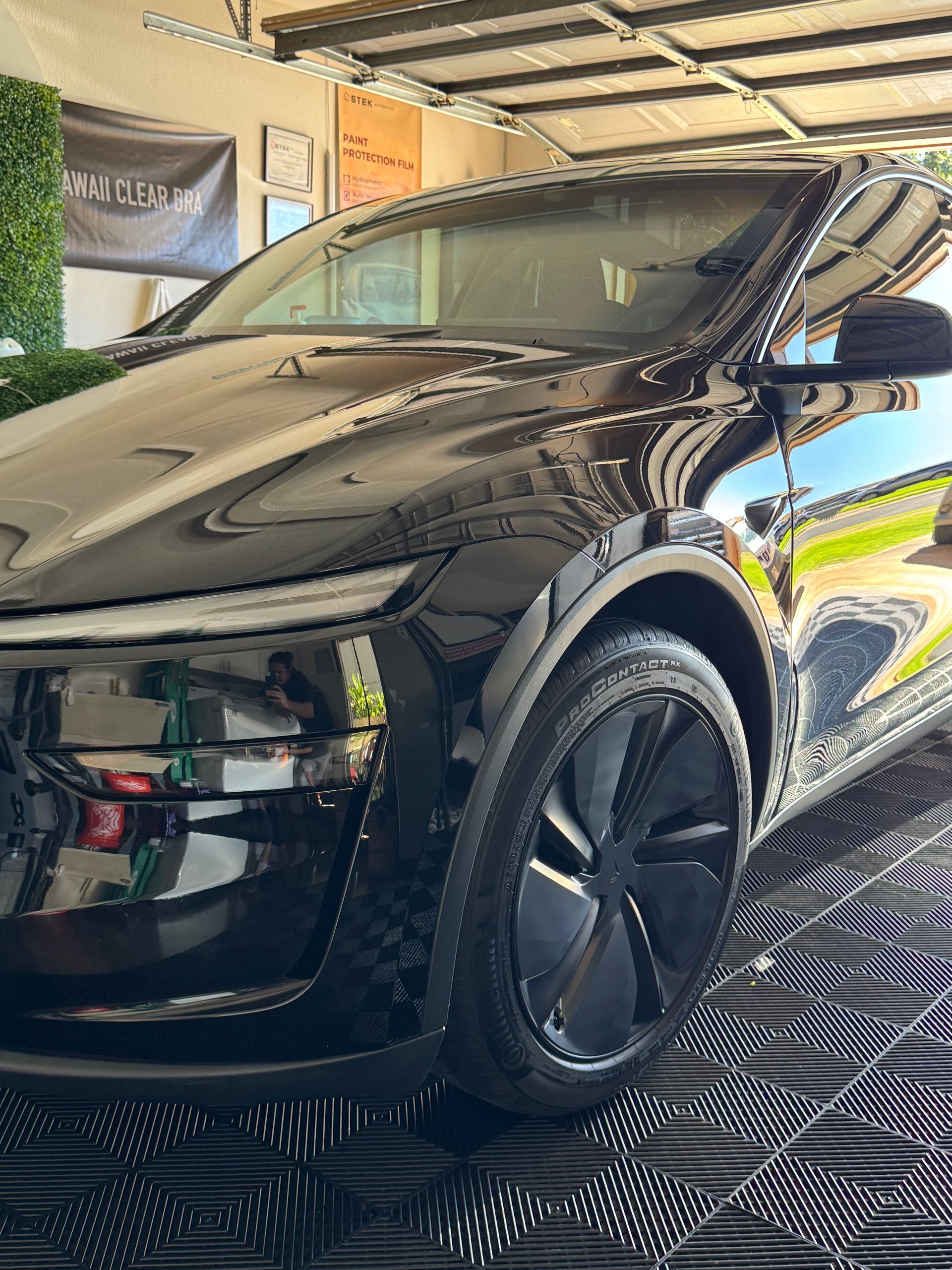 Liquid PPF and ceramic coating on Tesla Model Y — Standard Paint Protection Honolulu