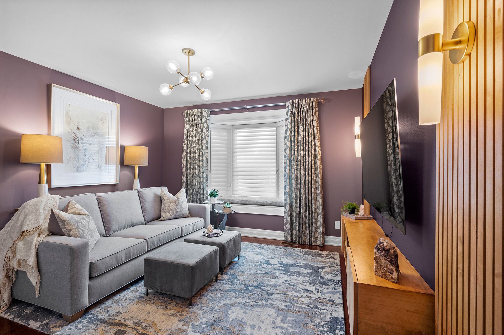 A Unique TV Room Transformation