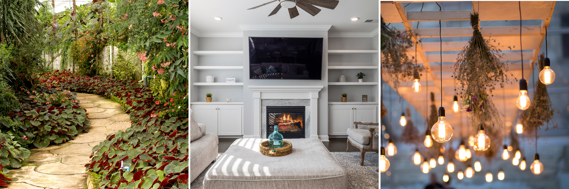 vertical gardens, space-saving loungers, ambient lighting