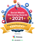 Social Media Marketing Awards 2021 badge,