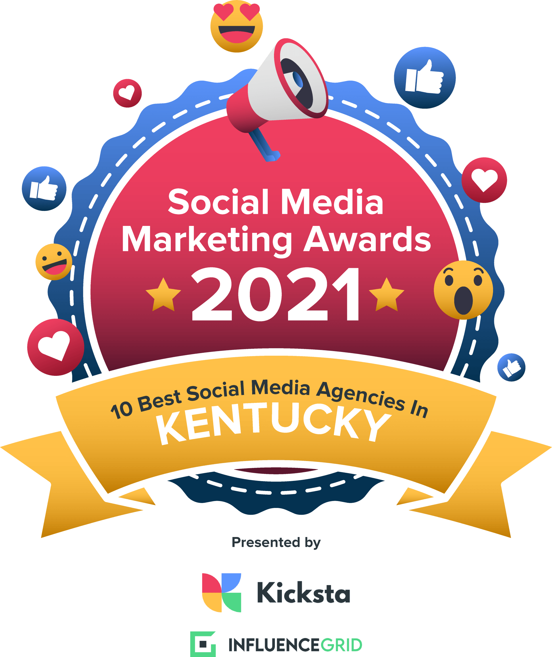 Social Media Marketing Awards 2021 badge, 