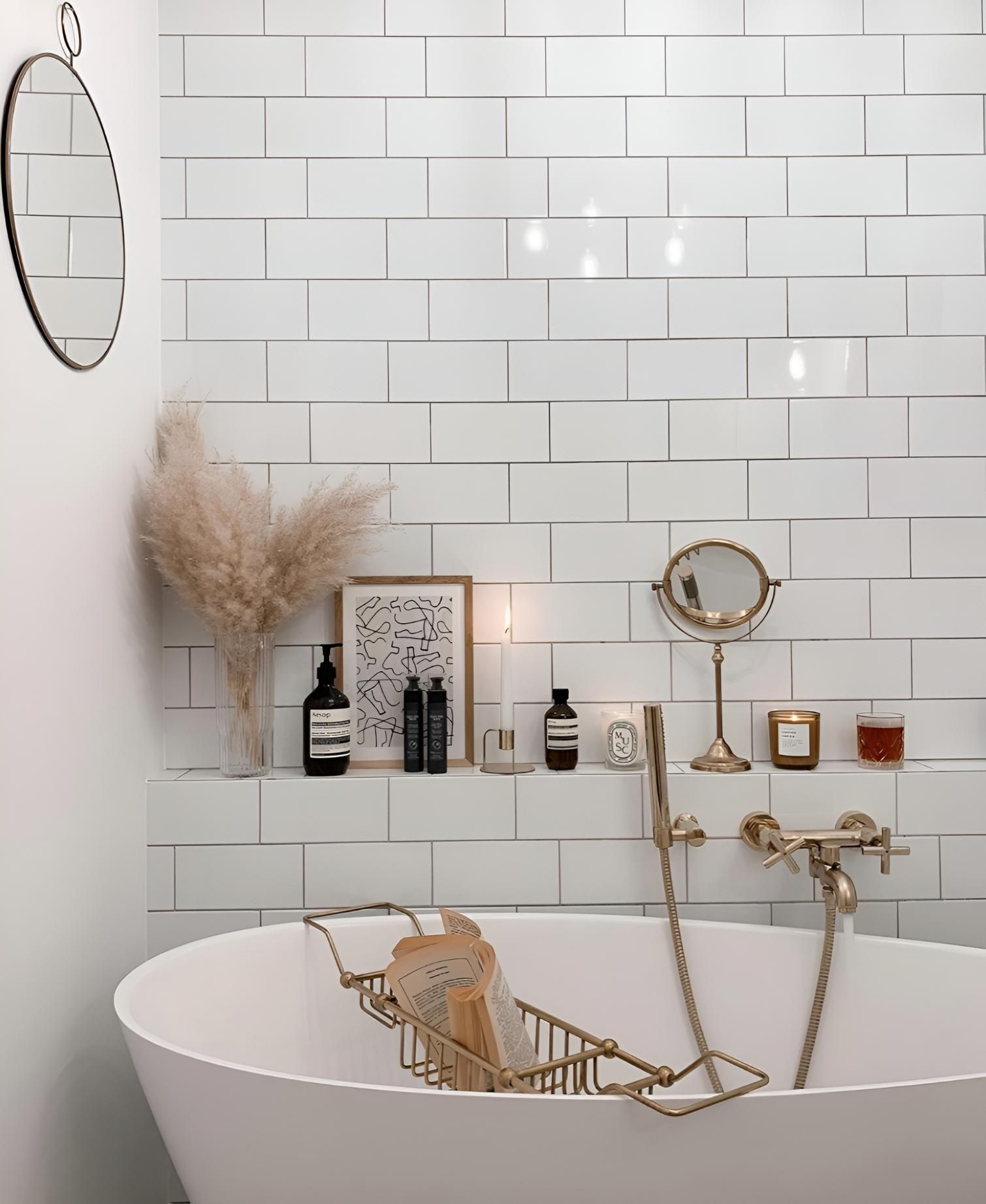 Bathroom With a Bathtub and a Mirror — Lavie Hair & Beauty in Ciccone, NT