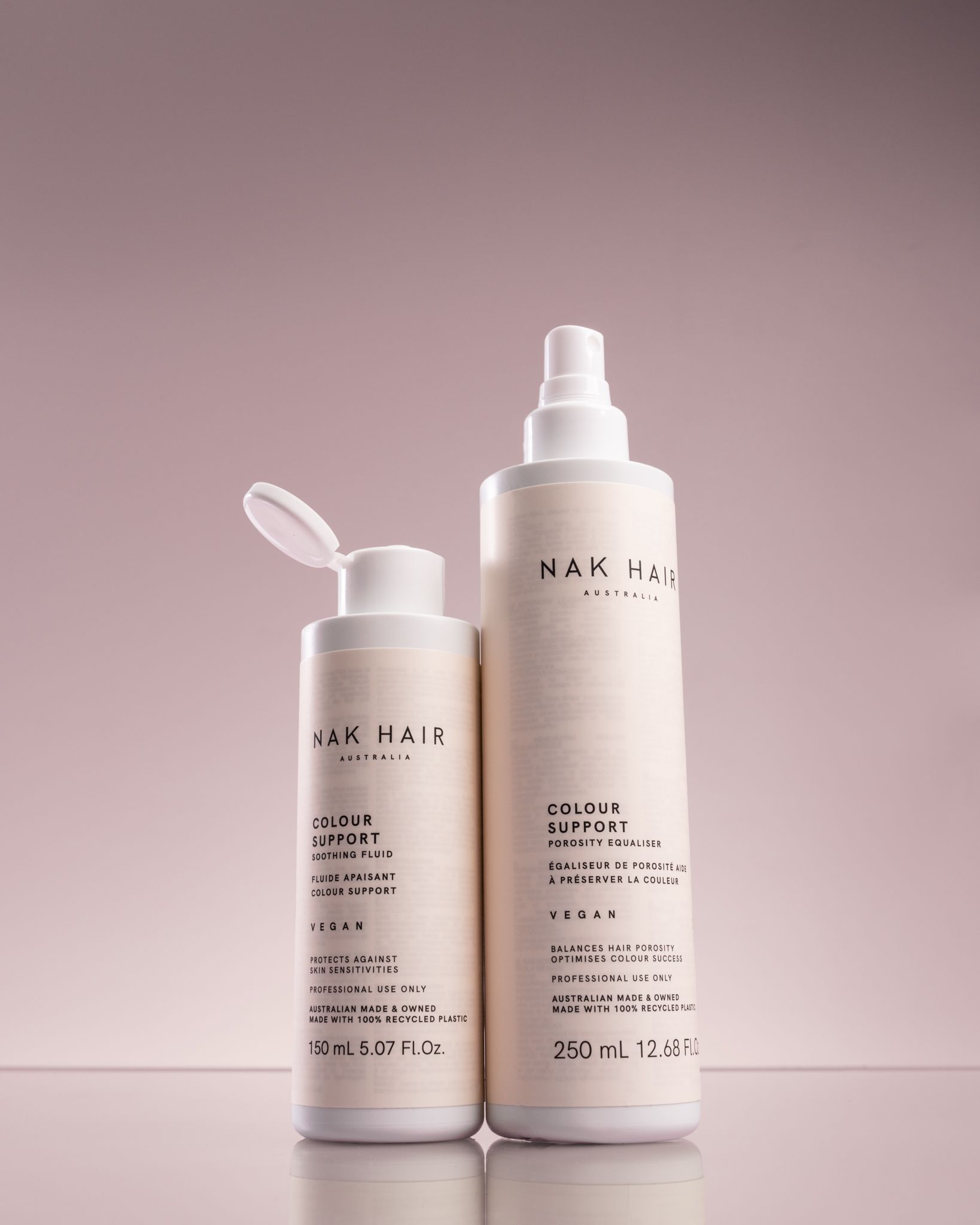 Two bottles of hair products are sitting next to each other — Lavie Hair & Beauty in Ciccone, NT