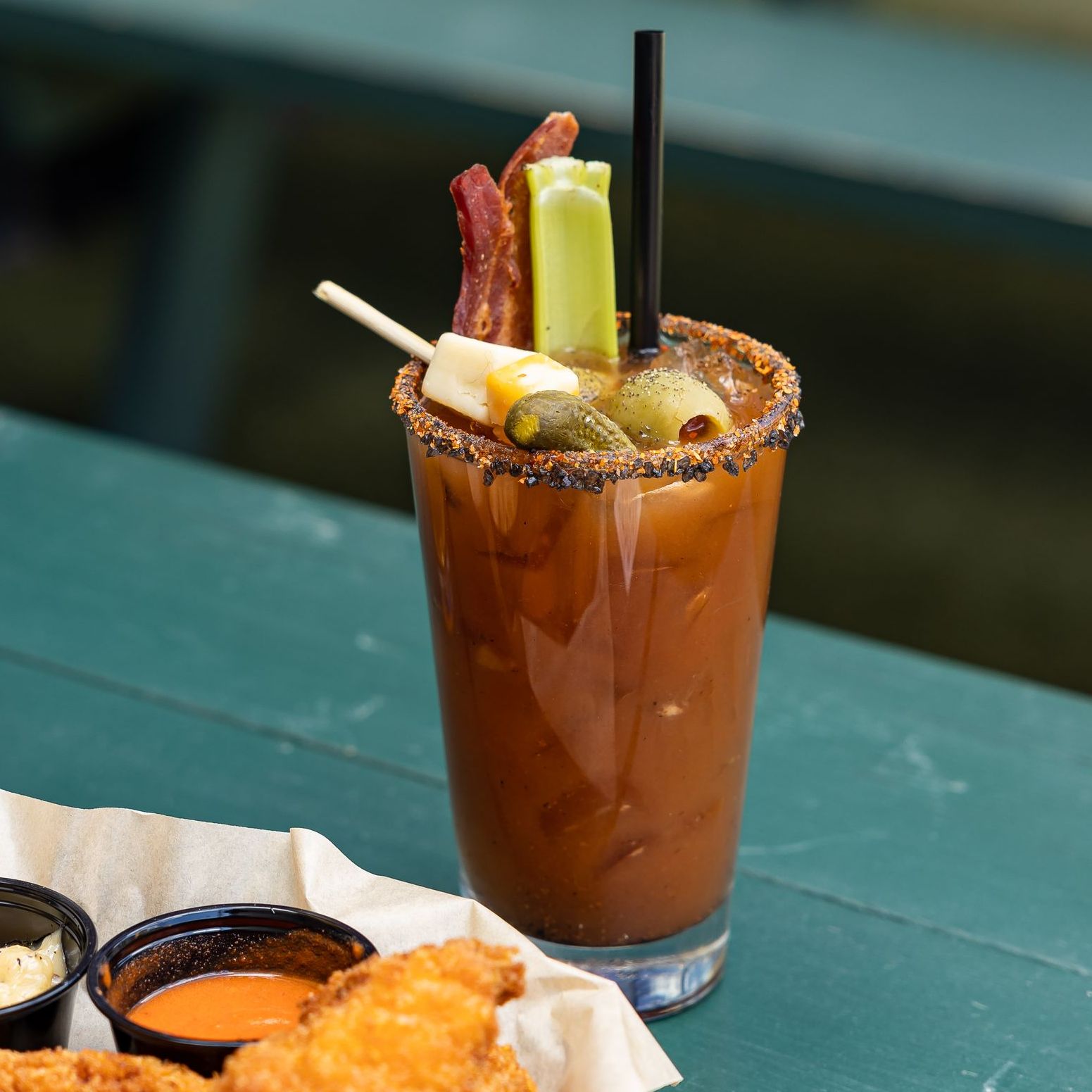 Bloody mary margarita made at tony tenderonis in denver colorado
