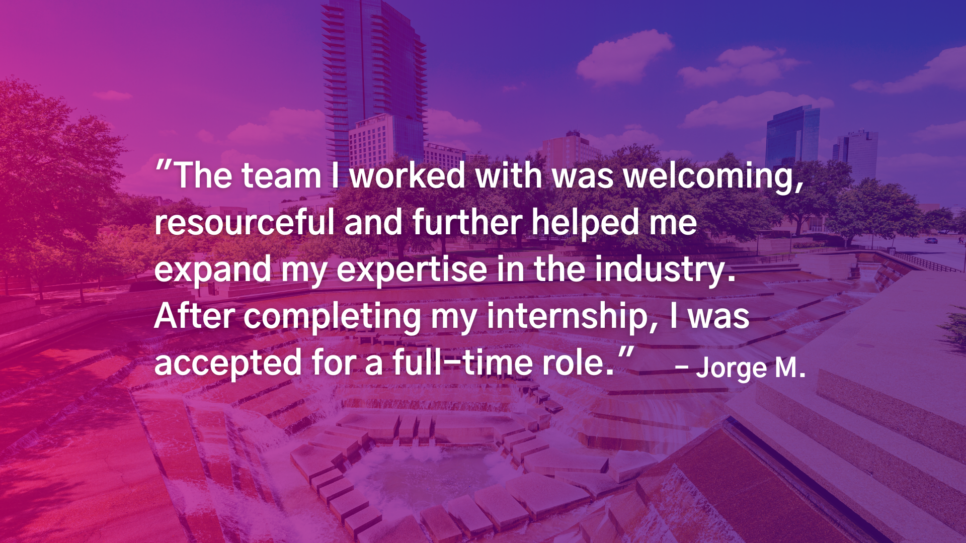 Intern testimonial 2