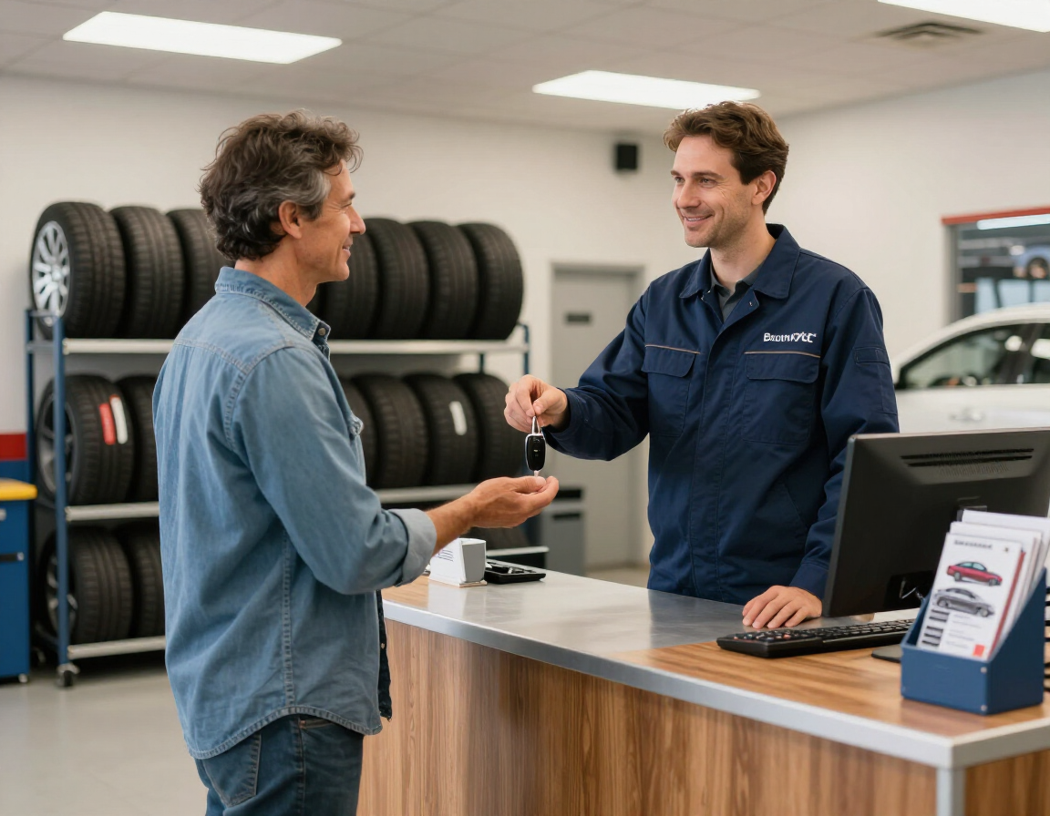 Tire Town Auto service team