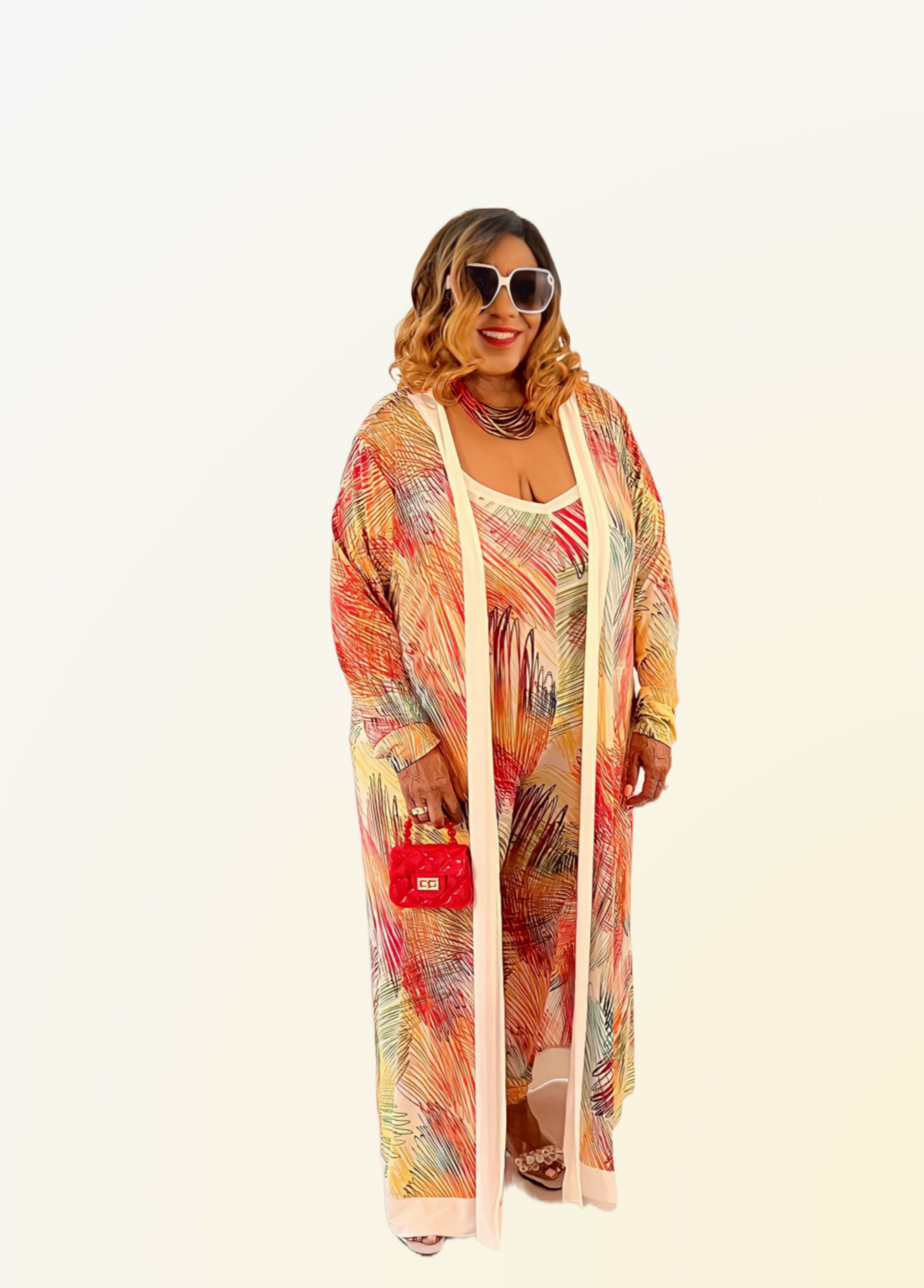 Plus Size: True Piece of Art Two Piece Jumpsuit w/ Jacket