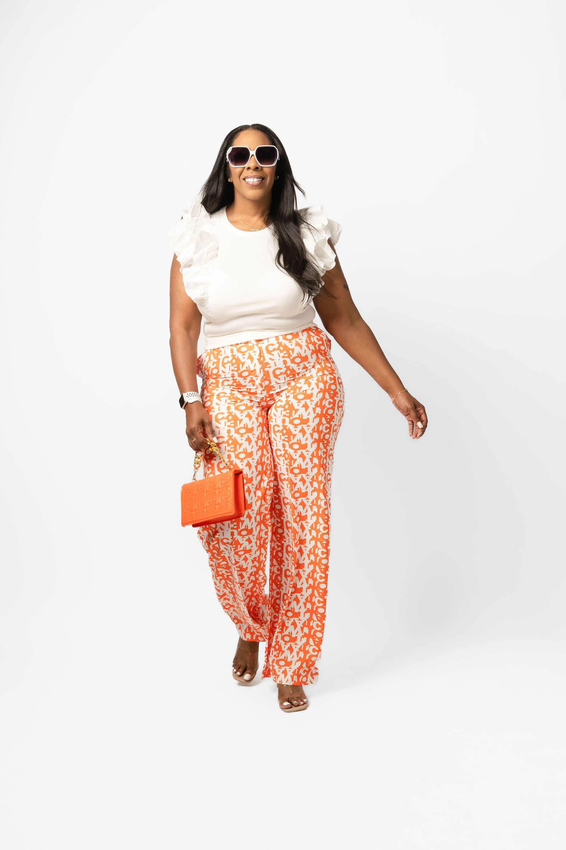 Ruffle with Some Jeans  White top