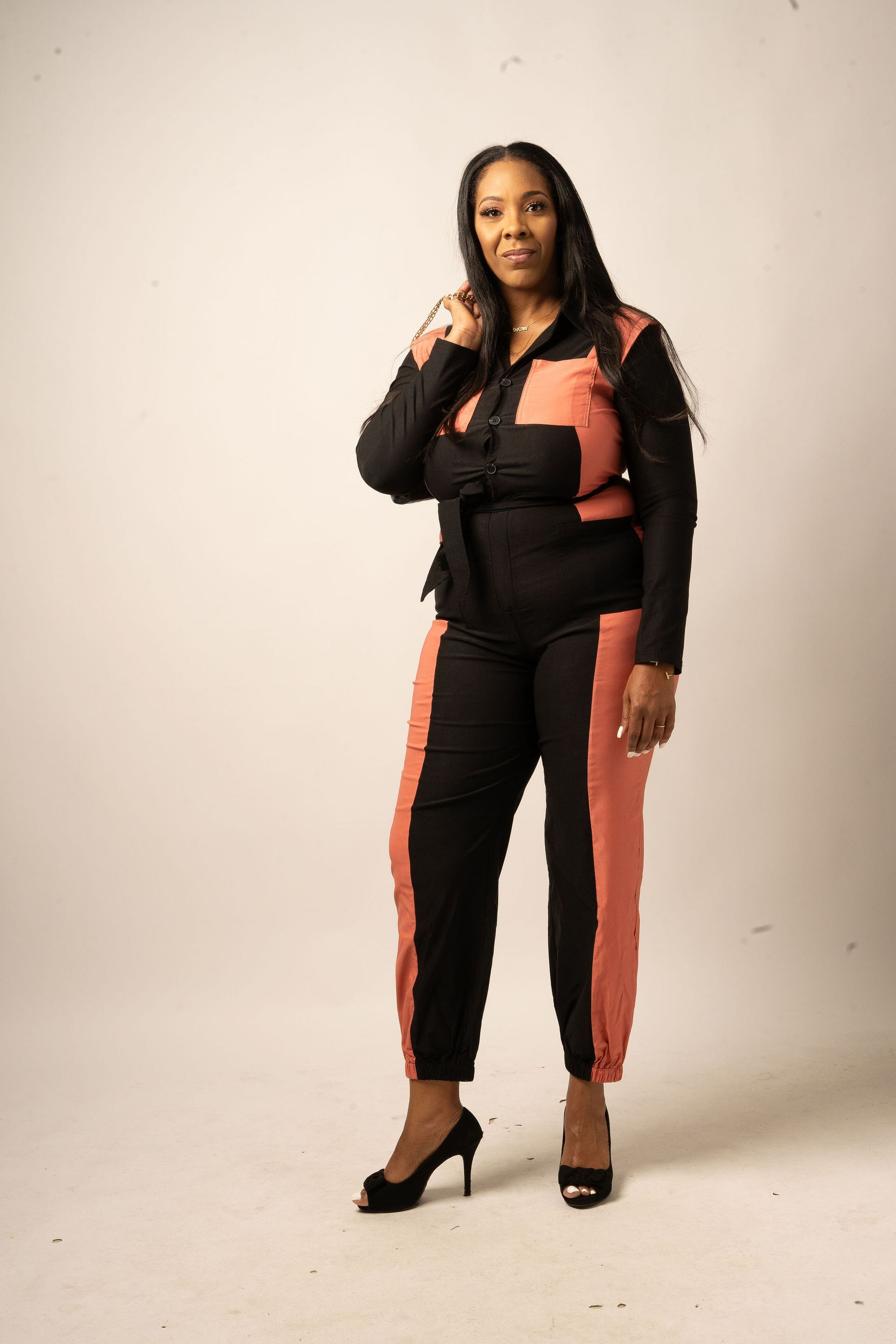 Fire and Desire Jumpsuit w/ belt