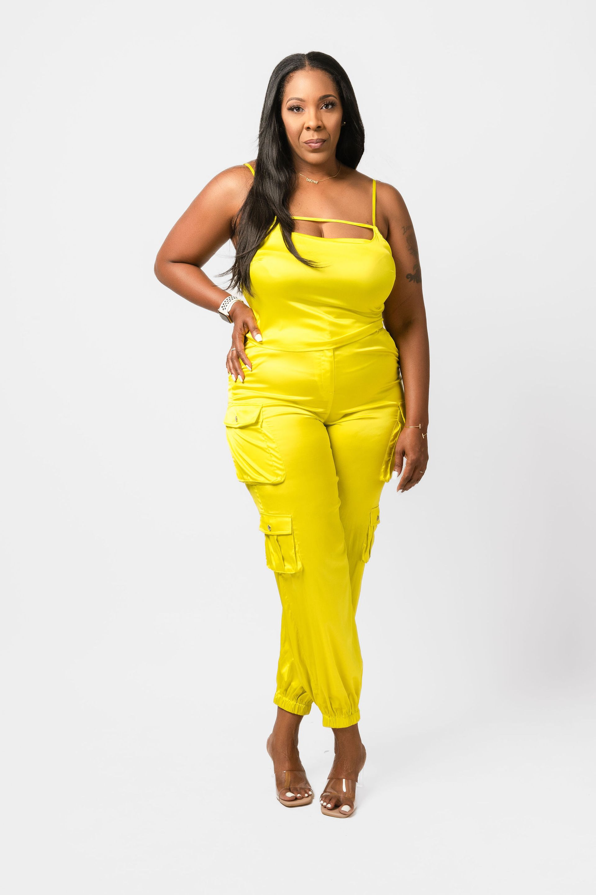 Glow of the night two piece pant set