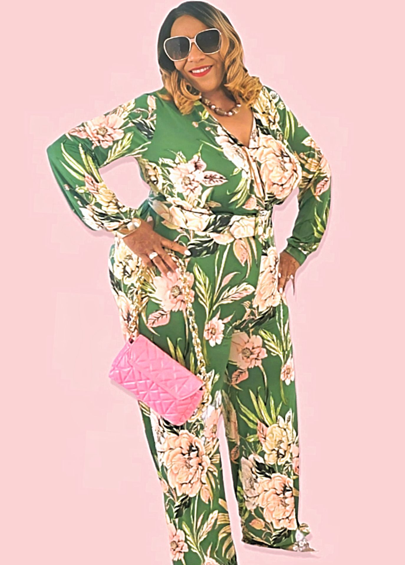 Plus Size: Date Night and a Jumpsuit w/belt