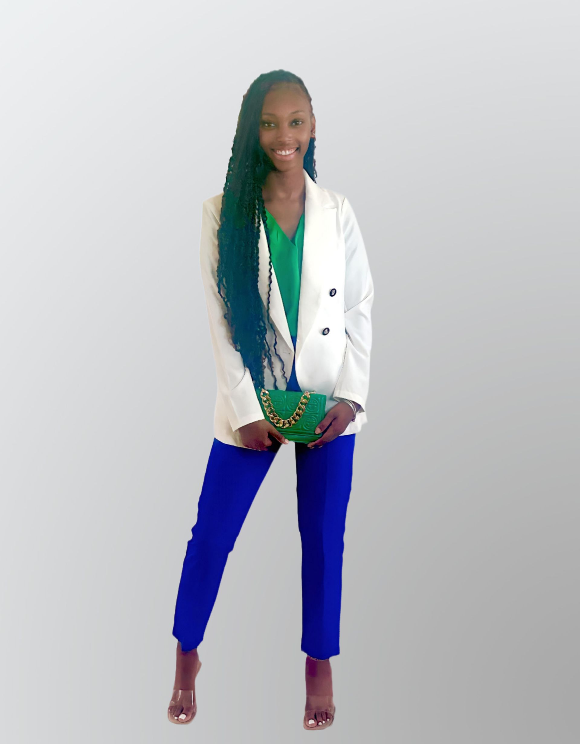 Feeling like Royalty Blue Pants w/ belt