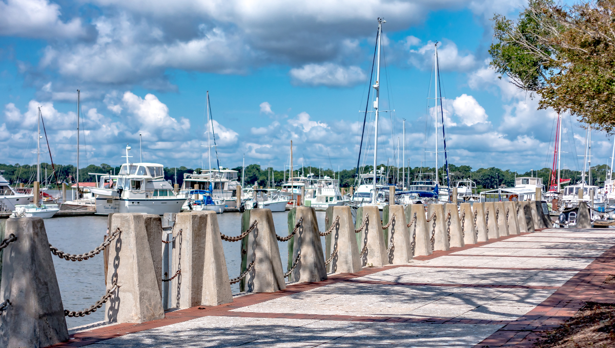 Beaufort Marina Filled with Sailboats