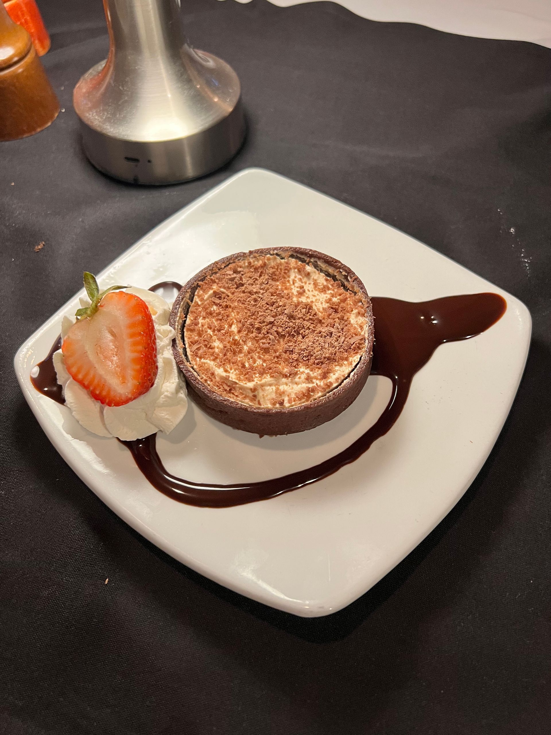 Chocolate peanut butter tart.
