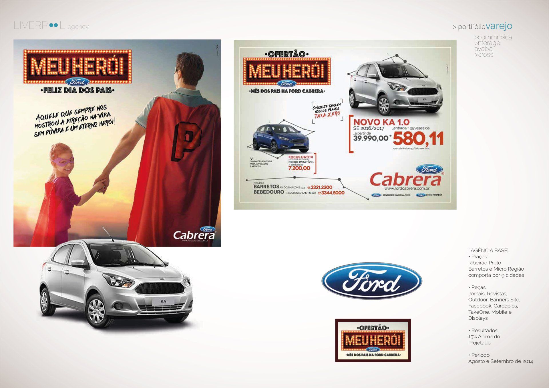 Um anúncio promocional da Ford com o tema 