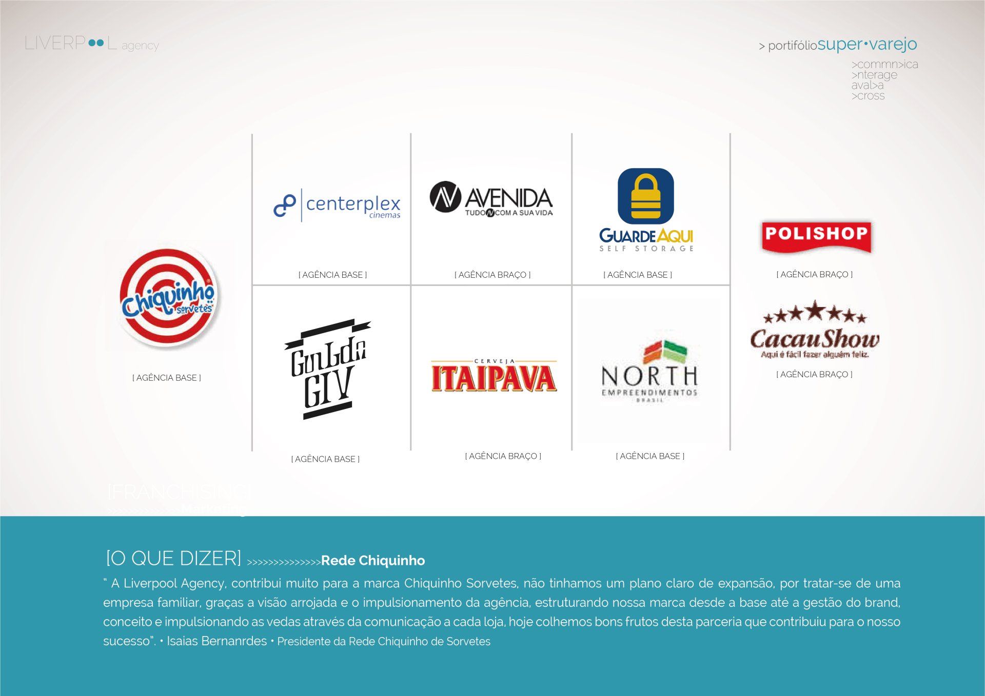 Infográfico apresentando os parceiros da Zeri com os logotipos das empresas e uma citação sobre sua missão de promover uma cultura de paz.