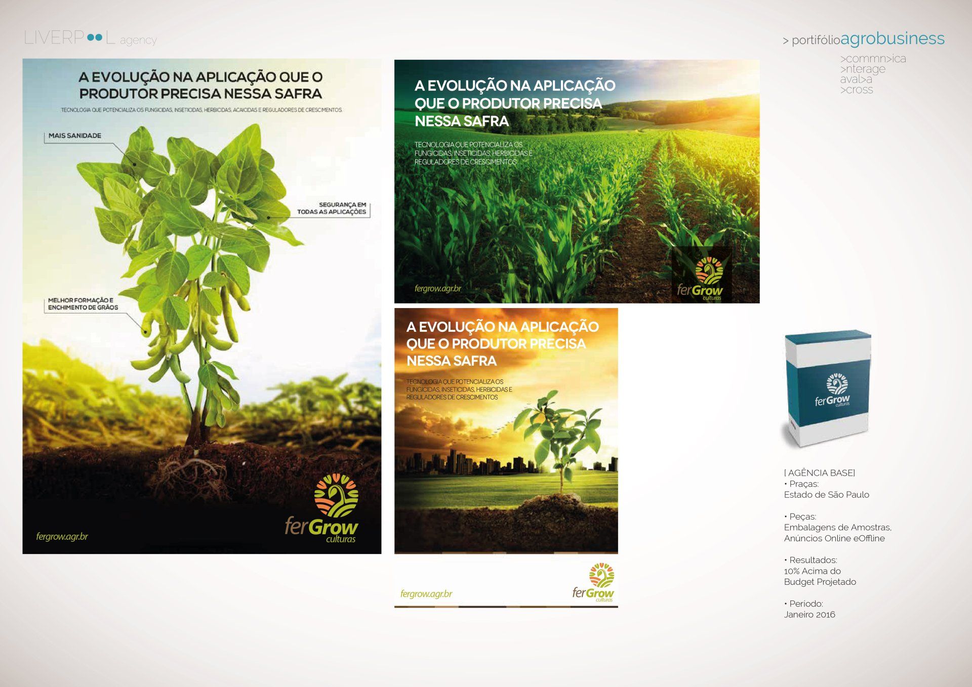 Anúncio do produto agrícola 