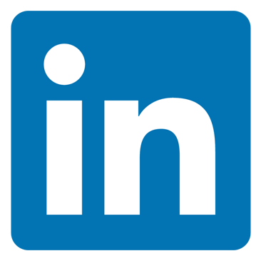 LinkedIn logo: white